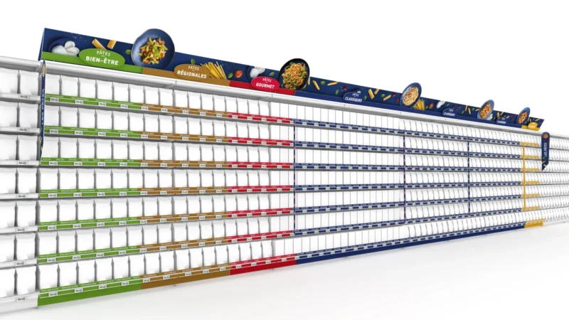 Balisage catégoriel · habillage de linéaire par segments couleur