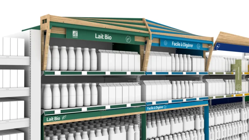 Balisage catégoriel · segmentation Lait Bio et Facile à digérer