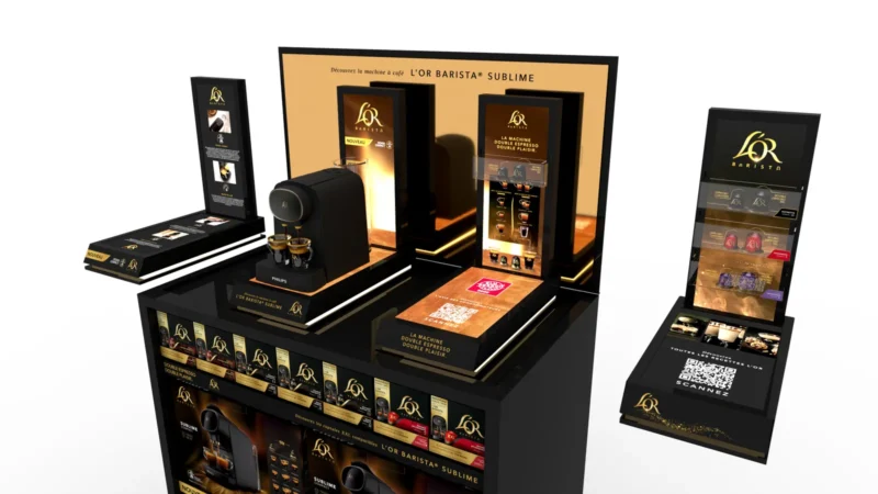 L'Or Barista · ensemble de meubles et coffret de présentation