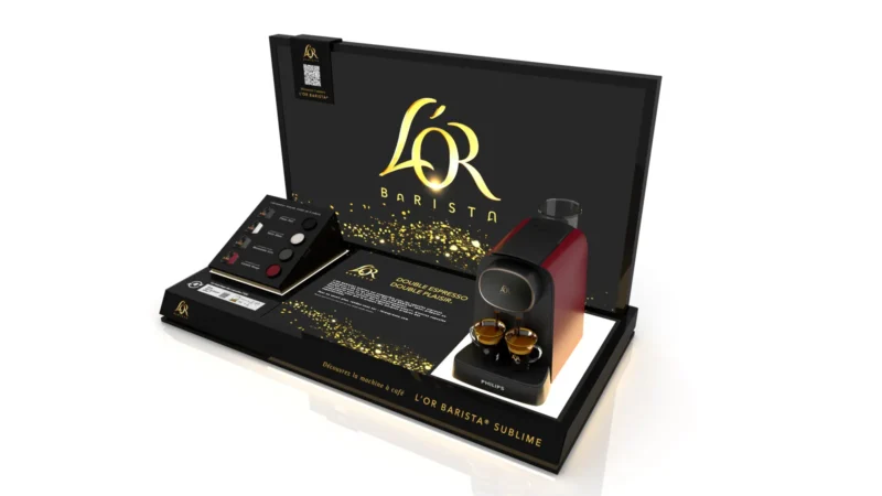 L'Or Barista · coffret de présentation Sublime ouvert