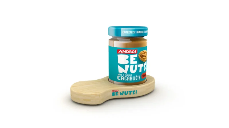 Andros Be Nuts · support bois de mise en avant