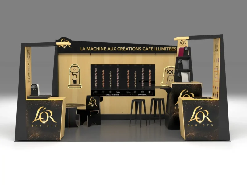L'Or Barista · shop in shop, vue de face